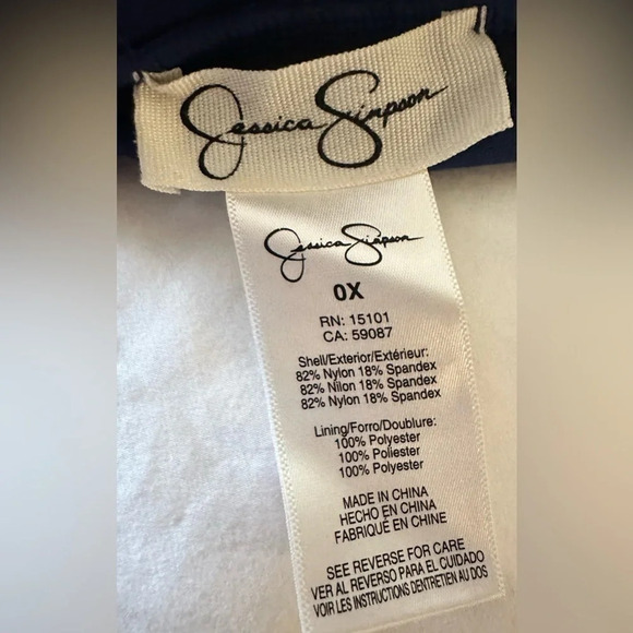 Jessica Simpson Navy Blue Tankini Top Size 0X - Picture 4 of 4
